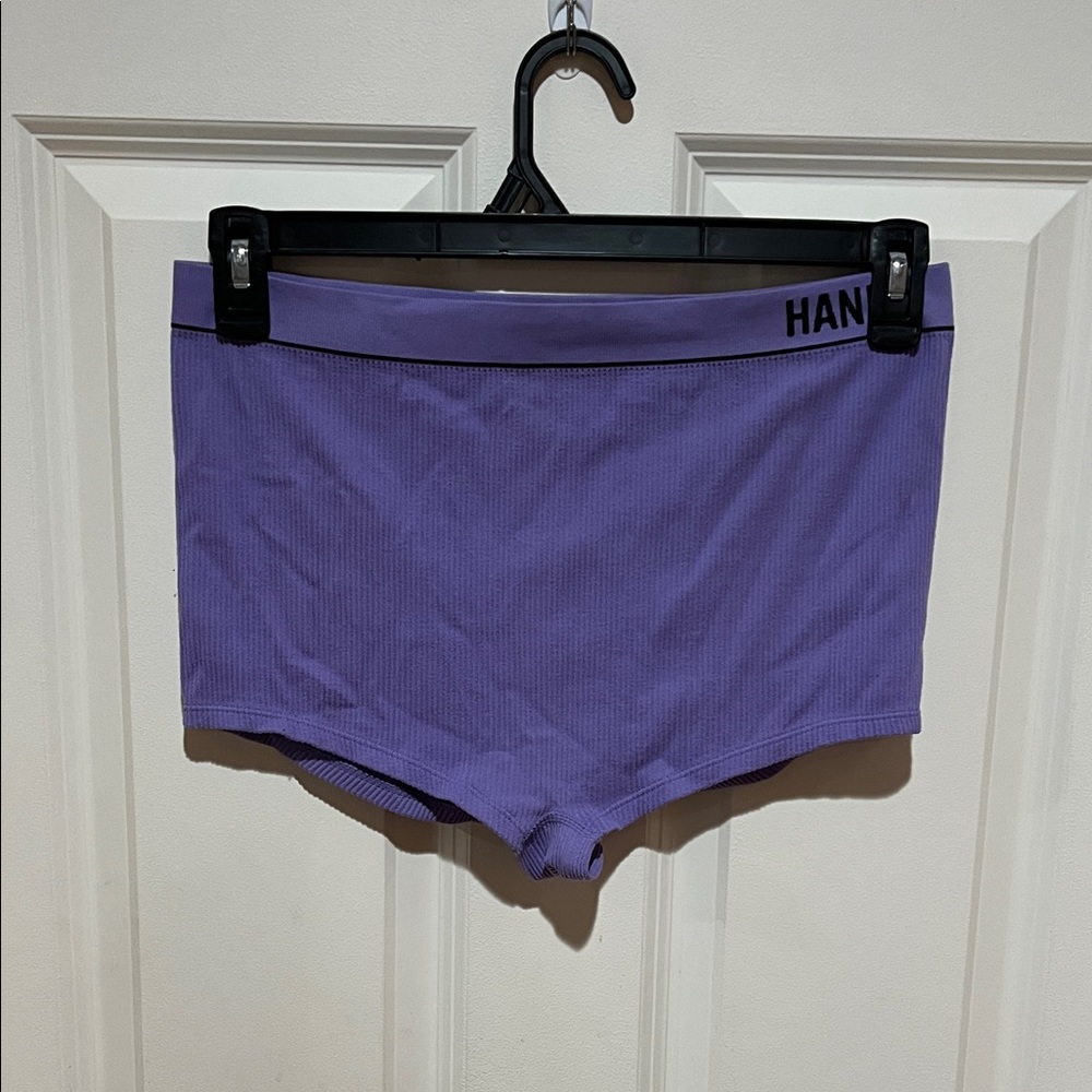 Hanes originals, woman’s, lavender, seamless rib, boyfit, underwear. Size XL/XG.